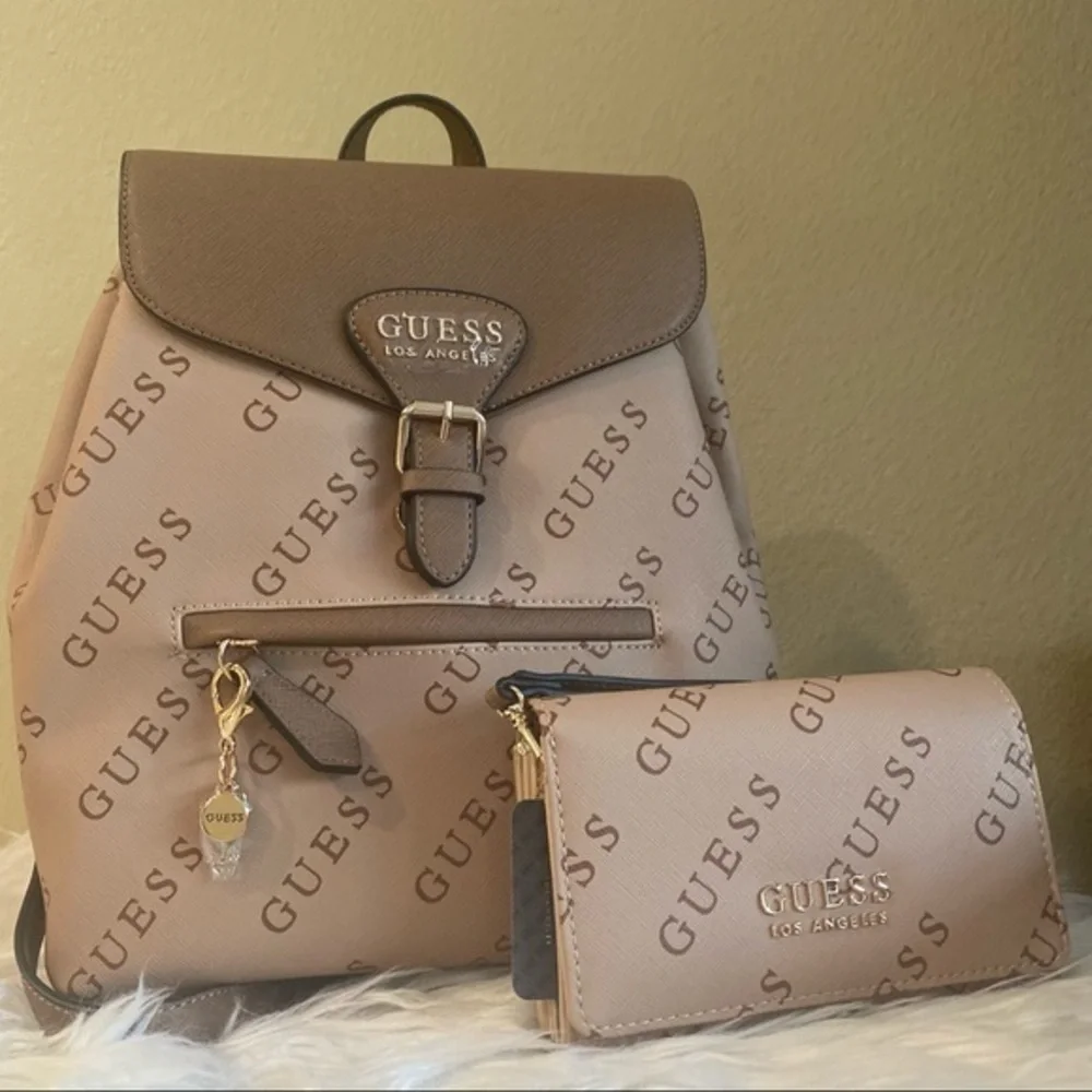 Guess Luella G Logo Backpack & wallet
